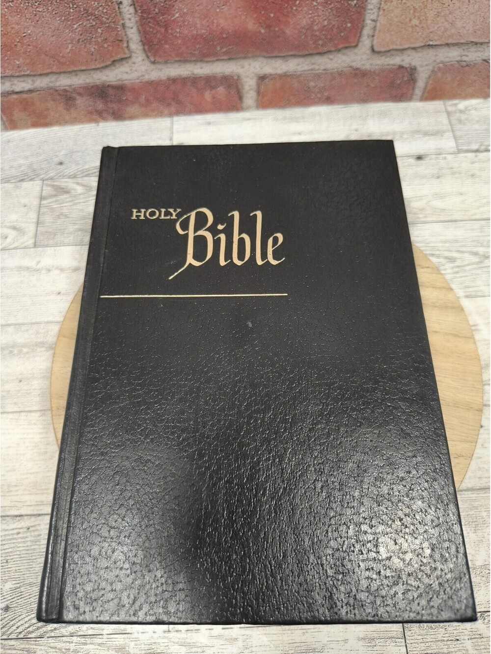 1976 Holy Bible King James Version American Bible Society Hardcover USA Print